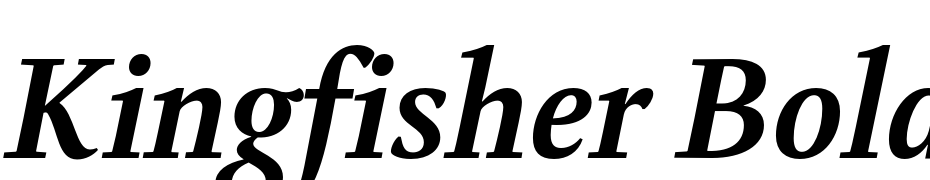 Kingfisher Bold Italic Font Download Free